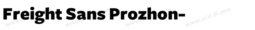 Freight Sans Prozhon字体转换